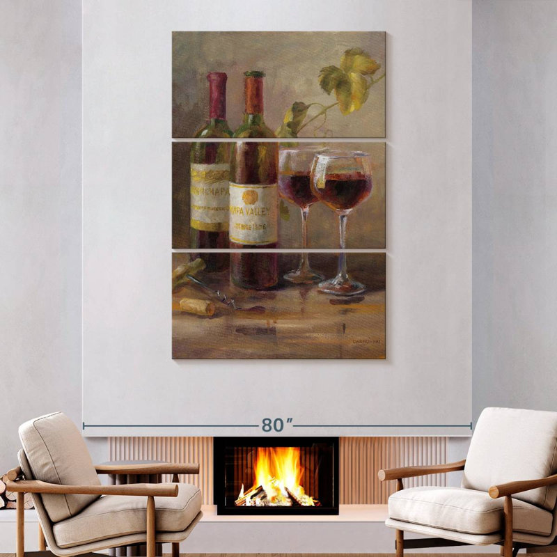 Yarlin ouvrant le vin, H 74 po x l 48 po