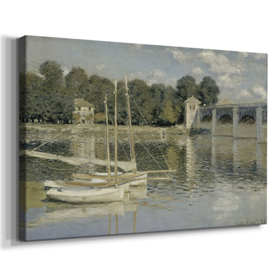 The Bridge at Argenteuil-Claude Monet-Gallery Wrapped Canvas-1874