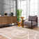 Tomaso Abstract Machine Woven Polypropylene Area Rug in Brown
