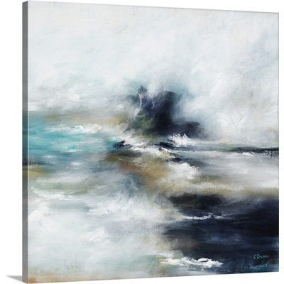 «High Tide Wave I» par Rikki Drotar, peinture sur toile tendue