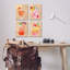 "Cadre de fruits tropicaux" par Annie Warren, 4 pièces sur toile-1699840202-1700569151