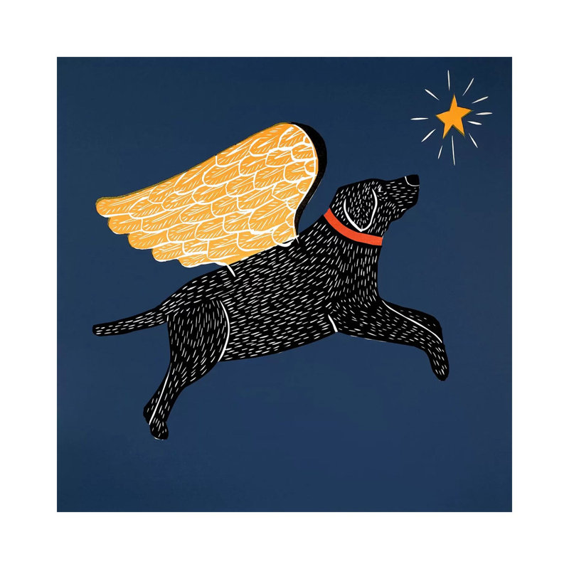 Dreaming Black by Stephen Huneck - Wrapped Canvas Print, 66.04 cm H x 66.04 cm W x 1.91 cm D
