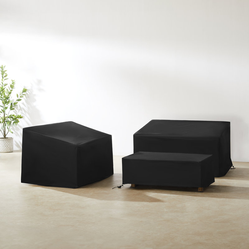 Furniture Covers Outdoor Conversation Set Cover, Black