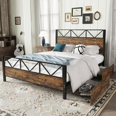Metal Storage Bed