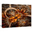 Abstrait art mural sur toile, impression fractale orange foncé - Fleur fractale orange foncé-33818925-33818926