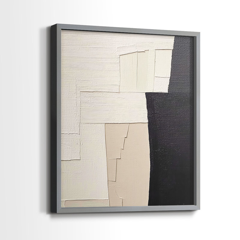 "ABSTRACT Series DCLXIX" par J Paul, H 11 po x l 9 po, Gris