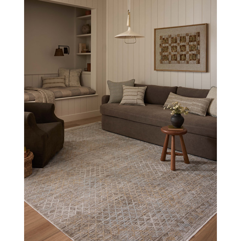 Amber Lewis x Loloi Cali Taupe / Multi Area Rug, Rectangle 3'6" x 5'6"