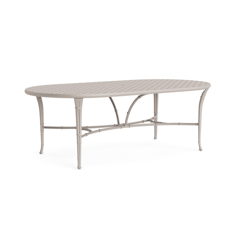 Calcutta Outdoor Oval Dining Table, Dove
