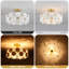 Lustre moderne semi-encastré en verre 16 po-144617997