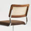Ensemble de 4 chaises de salle à manger en rotin brun, chaises de cuisine modernes en bois de style Mid-Century, chaises de salle à manger en canne à dossier en filet, chaise Cesca avec pieds en métal chromé-2028437263-2028437262