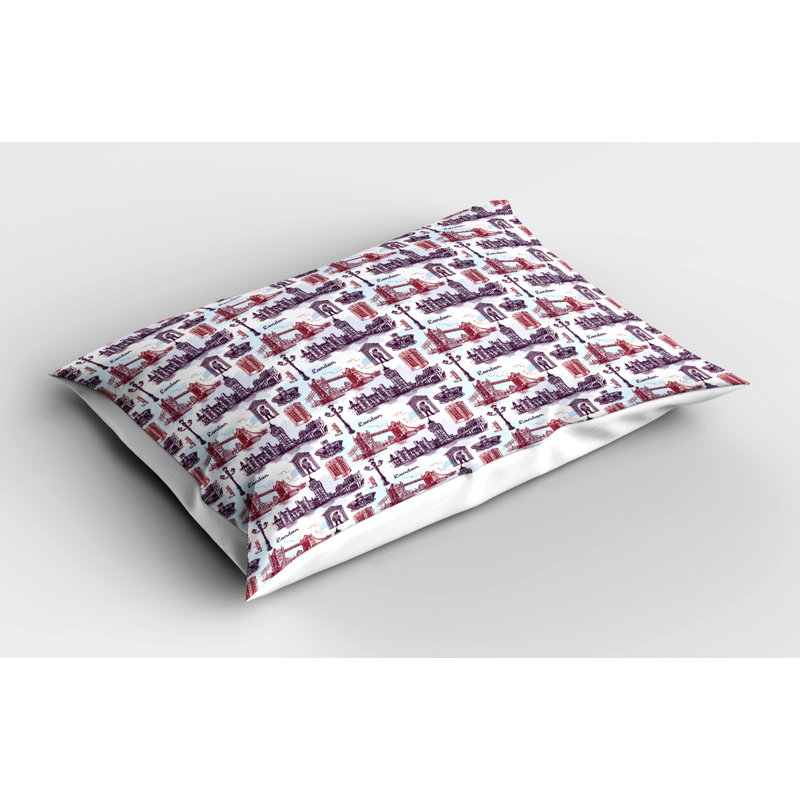 Eggplant Polyester Sham Set, Queen