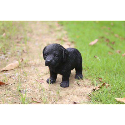 Statue chiot labrador debout