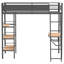 Lit mezzanine à 3 tablettes William William