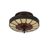 Meyda Tiffany & Stained Glass 3 - Light Semi Flush Mount