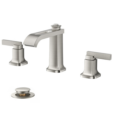 Widespread Faucet 2-handle Bathroom Faucet With Drain Assembly
