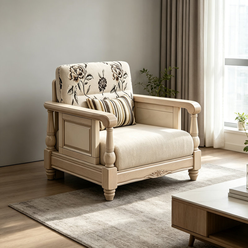 Canapé luxueux en tissu léger de style américain