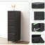 Classeur vertical verrouillable à 4 tiroirs en métal sur roulettes - Armoire verrouillable robuste pour la maison et le bureau, P 17,71 po x l 15,16 po x H 52,28 po-628164712