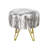Markie Everly Quinn Round Faux Fur Ottoman-1088685150