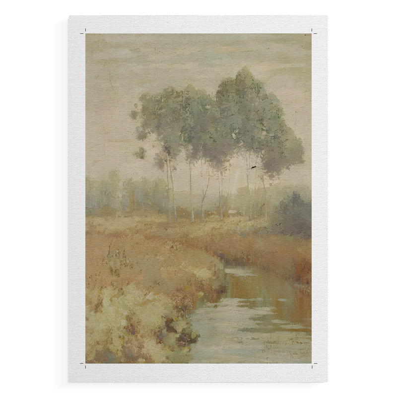 Paysage rétro Lxxxx - impression sur toile seulement - non encadrée, H 12 po x l 8 po