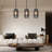 1 - Light 5.51'' Dimmable Farmhouse Square/ Rectangle Lantern Geometric Single Pendant Light-2086134704