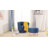 Sharolynn Upholstered Linen 27.6" Wide Swivel Barrel Chair with Ottoman-1267772706