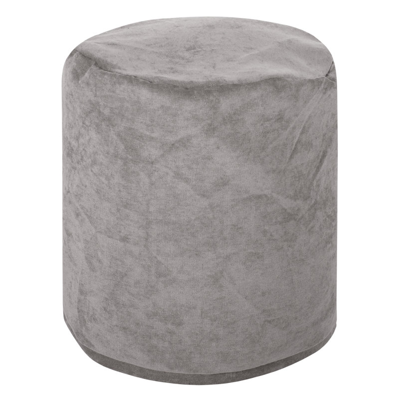 Villa Upholstered Pouf, Vintage