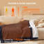 Bedsure Heated Blanket Electric Throw with 10 Time Settings, 6 Heat Settings, Overheat Protection-117310798