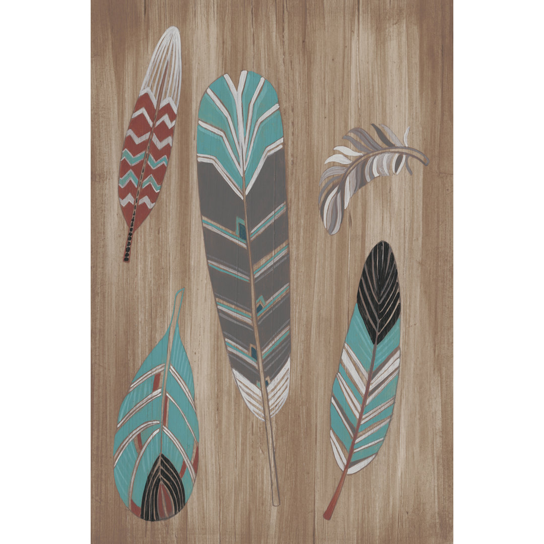 Wandbild Driftwood Feathers I