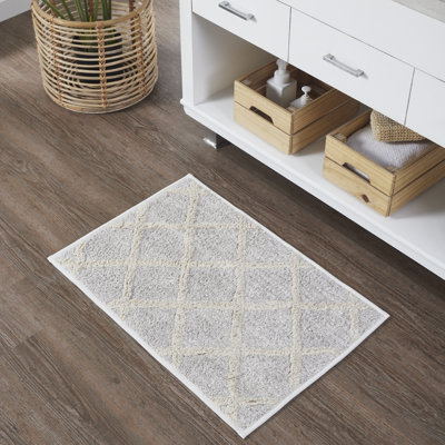 Bissen 100% Cotton Non-Slip Bath Mat