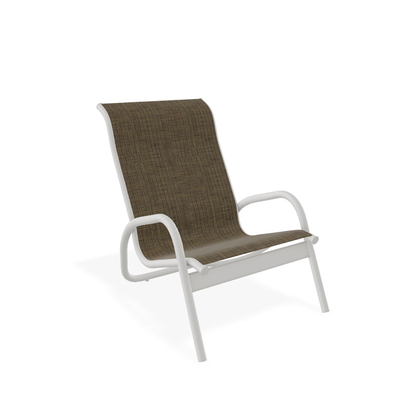 Gardenella Patio Chair, Beacon Taupe Sunbrella®, Snow