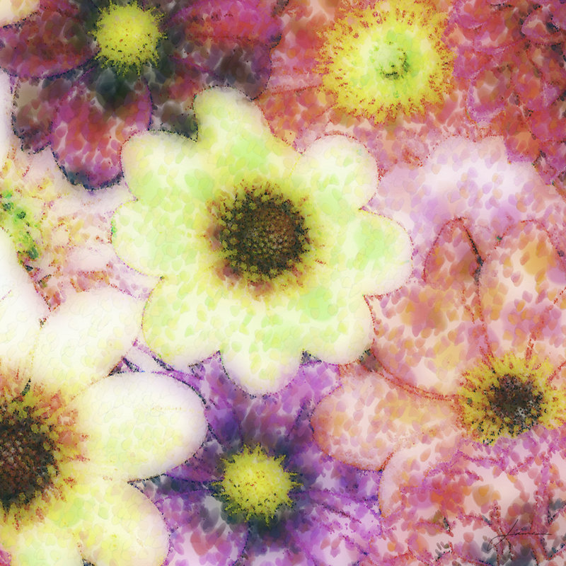 Floral Reef I by James Burghardt - Wrapped Canvas Art Prints, 30cm H x 30cm W