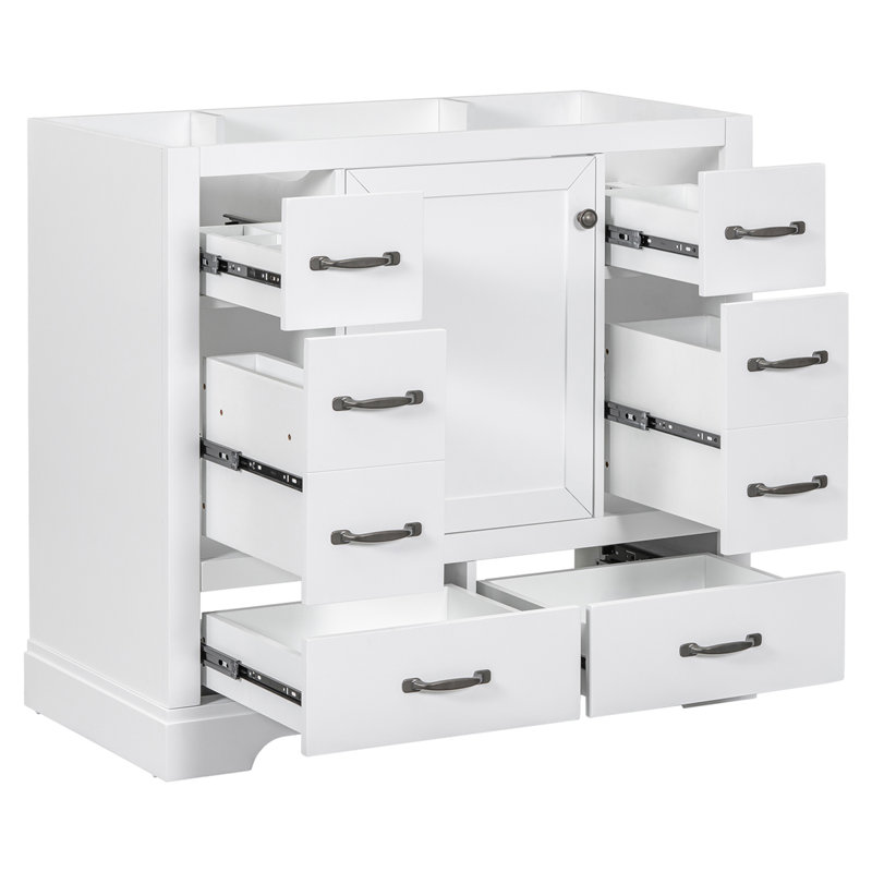 35.5'' Single Bathroom Vanity Base Only, White