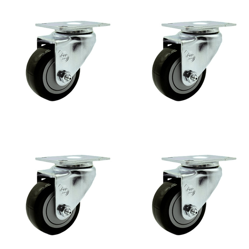 Polyurethane Caster, Black