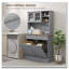 Armoire de rangement pour garde-manger 68 "avec station de charge, 2 armoires à ordures inclinables et support pour micro-ondes-378484379