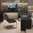 Black Rectangular Solid Wood desk-533863601-533863603