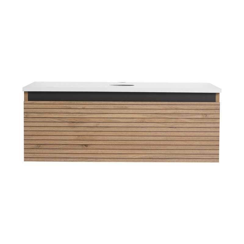 Meuble-lavabo mural de 30 po avec tiroir à fermeture en douceur (évier exclu) | Idée de cadeau