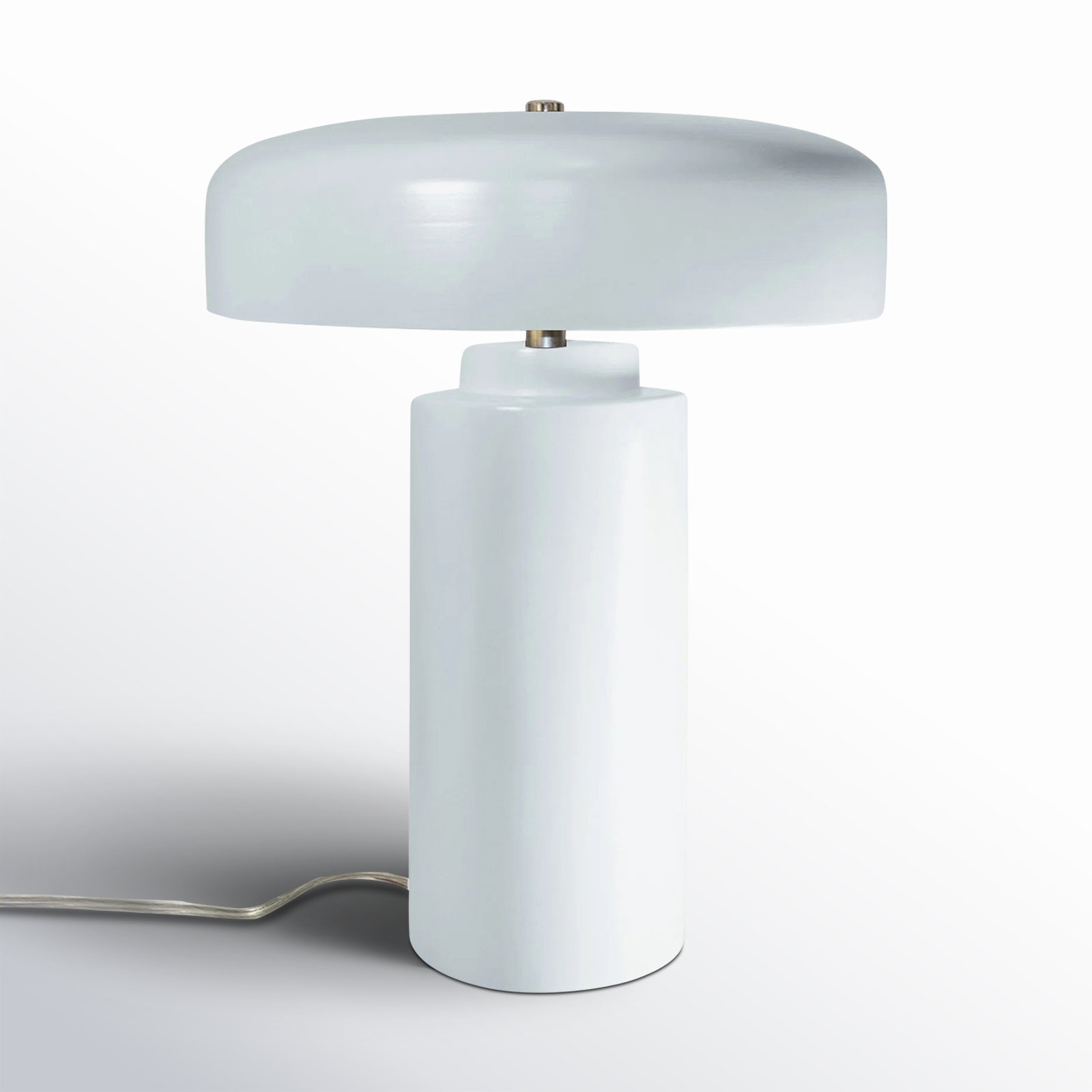 Hardacre Ceramic Table Lamp, Gloss White