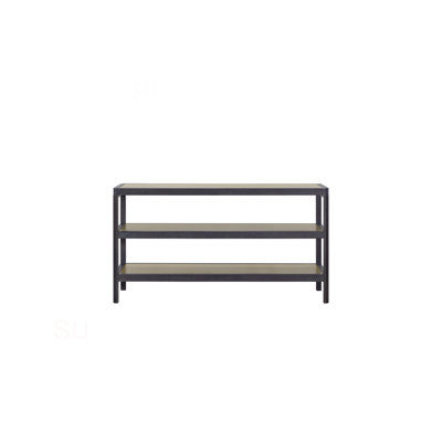 Console Table W/ Metal Insets
