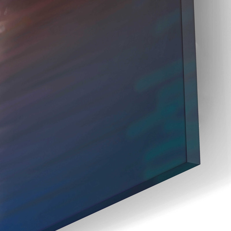 Dovecove «Orca Sunrise» par Chris Dobrowolski, art mural en verre acrylique, H 12 po x l 12 po x P 0,13 po