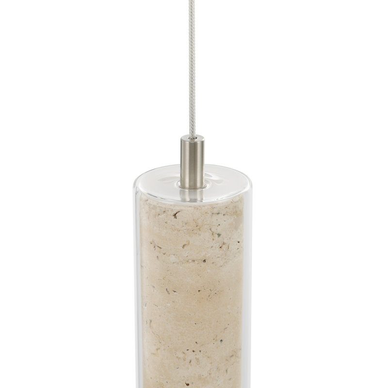 1-Light Cylinder Pendant - Brushed Nickel