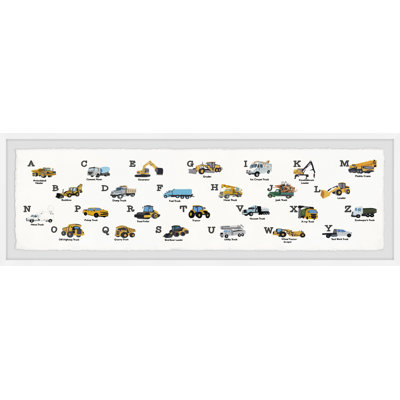 Vehicle Alphabet by Marmont Hill - Single Picture Frame Painting