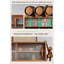 Armoire de rangement scandinave en bois massif à une pièce