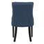 Chaise parsons capitonnée en bois massif et rembourrée en lin-555855024