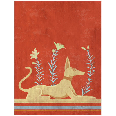 Whippet Panel 1 par Thom Filicia - peinture sur toile à cadre flottant
