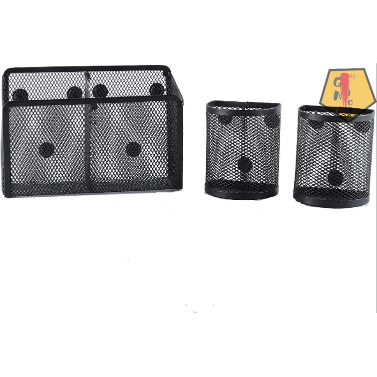 2pcs black mesh pencil holder Pencil Container pen holder for desk Metal