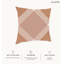 Housse de coussin géométrique en polyester