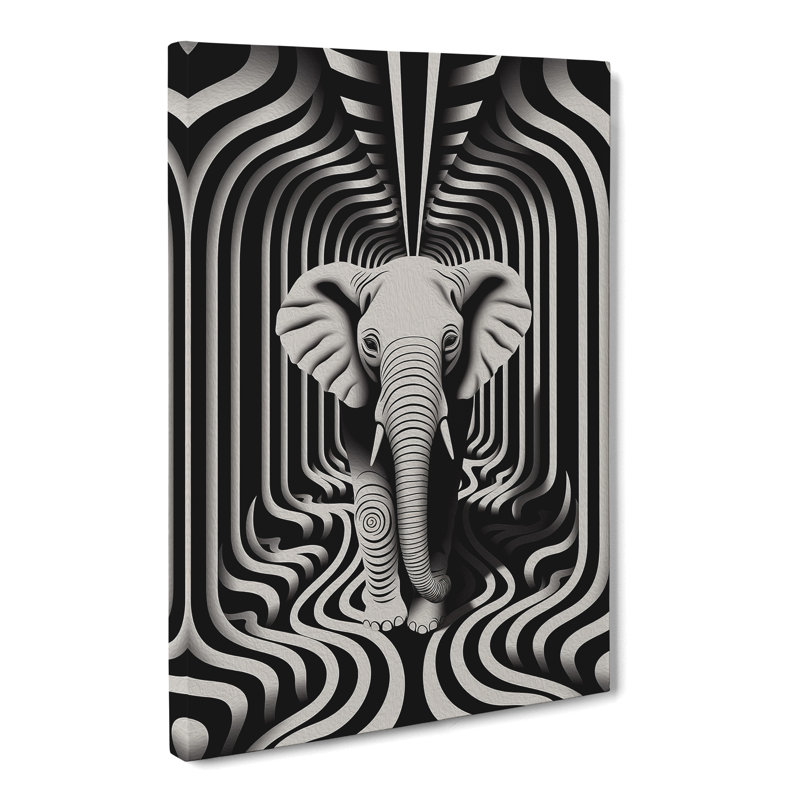 Elephant No.2 - Wrapped Canvas, 60cm H x 40cm W x 3cm D