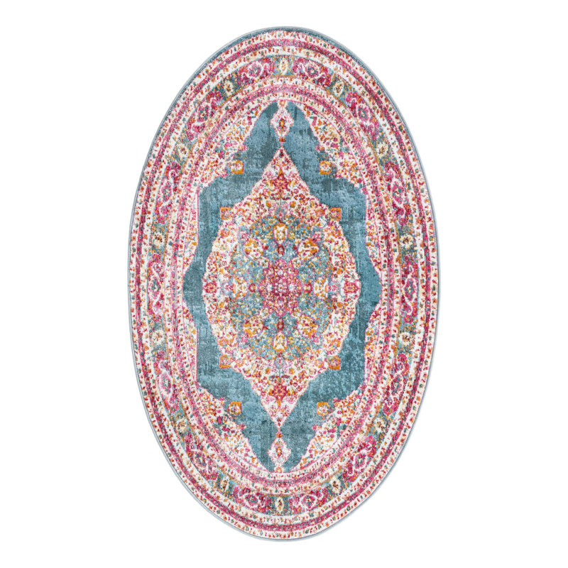 Folmar Oriental Indoor Rug, Oval 3'3" x 5'3"