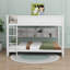 Queen Over Queen Bunk Bed With Storage Cabinets And USB Charging Ports-1335336732
