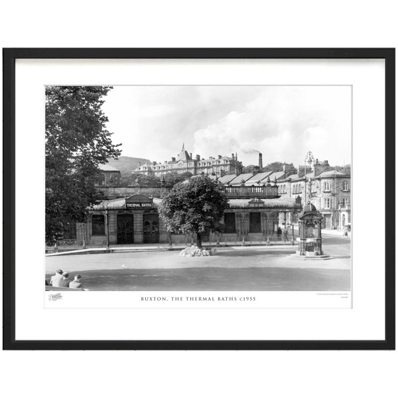 Buxton, The Thermal Baths C1955 - Single Picture Frame Print, 45cm H x 60cm W x 2.3cm D